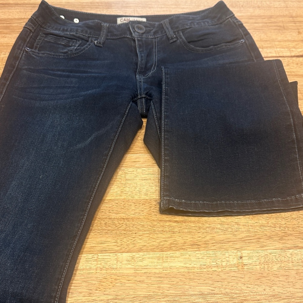 Cabi Slim Boot Cut Jean, Dark Wash, Size 0L